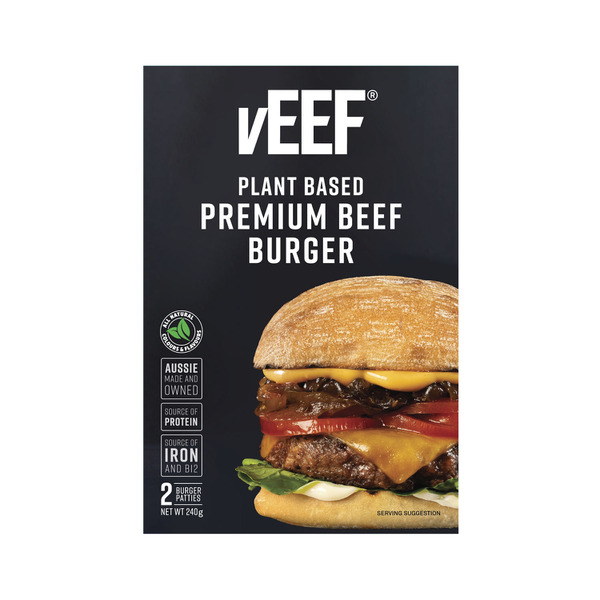 Calories in Veef Plant Based Premium Beef Burger
