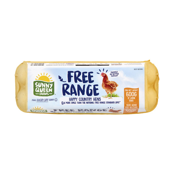 Free Range Large Eggs 12 pack