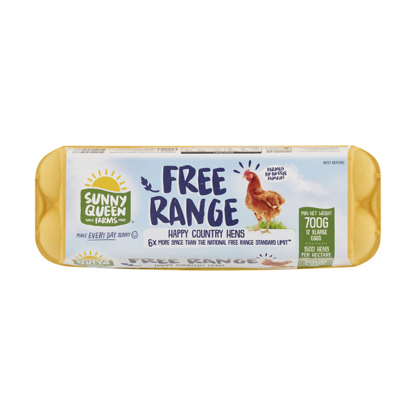 Free Range Extra Large Eggs 12 pack