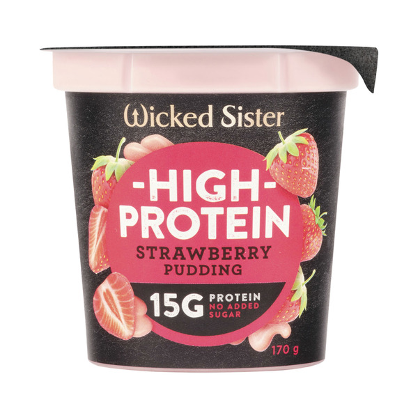 Wicked Sister High Protein Strawberry Pudding