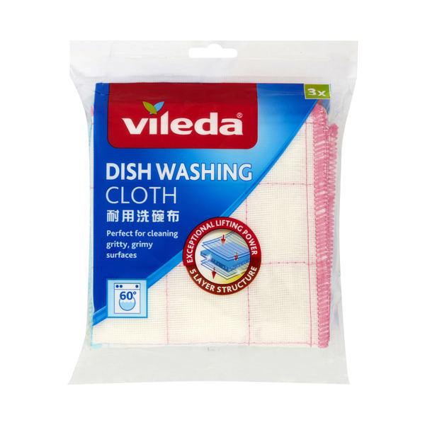 Vileda Dish Washing Cloth | 3 pack