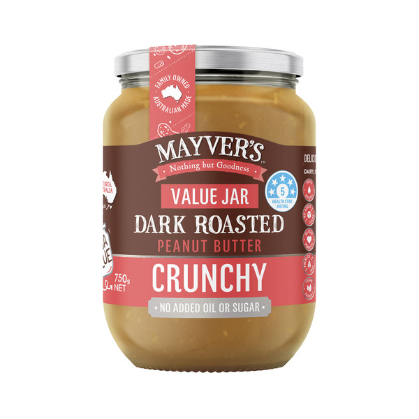Mayver's Dark Roast Crunchy Peanut Butter