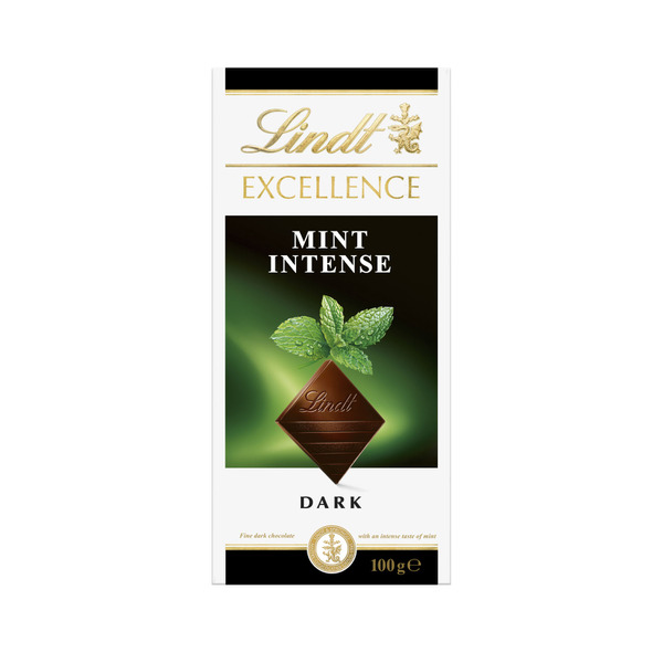 Lindt Excellence Mint Intense Dark Chocolate Block