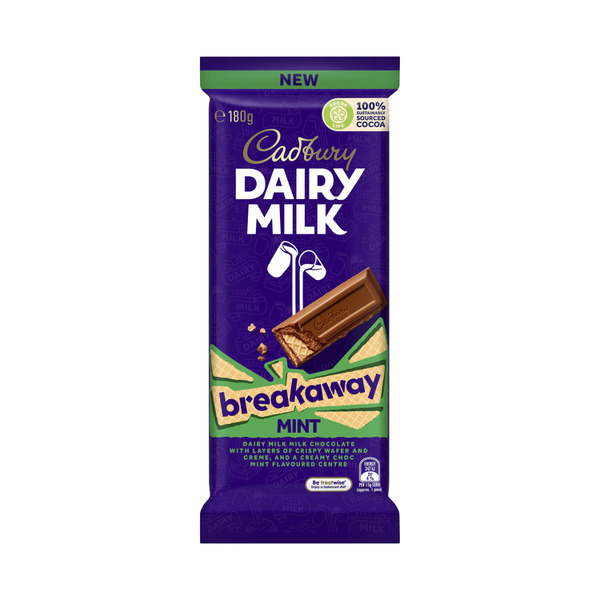 Cadbury Dairy Milk Mint Breakaway Chocolate Block