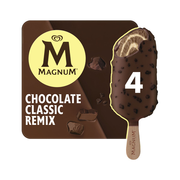 Magnum Chocolate Classic Remix Ice Cream 4 Pack