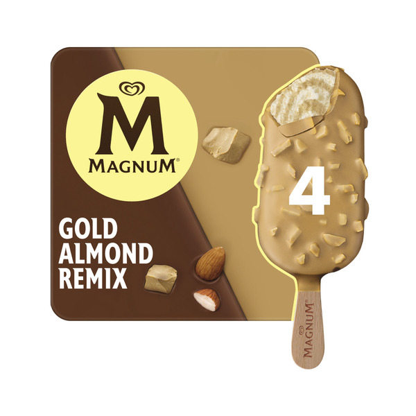 Magnum Gold Almond Remix Ice Cream 4 Pack