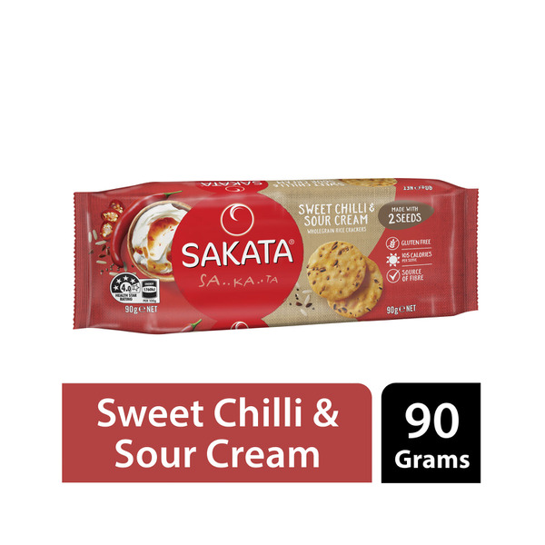 Sakata Wholegrain Rice Cracker Sweet Chilli Sour Cream