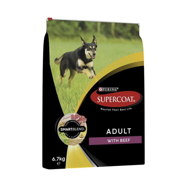 Supercoat Adult Active With Beef Dry Dog Food