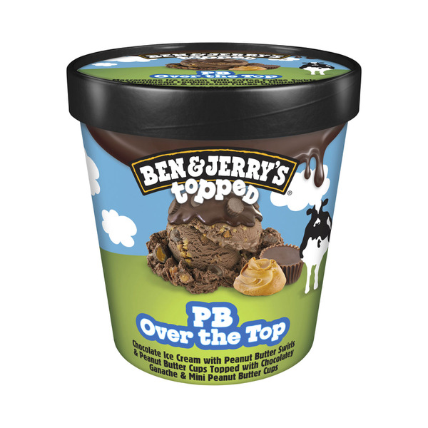 Ben & Jerrys Topped PB Overtop