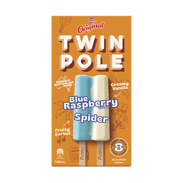 Peters Original Twin Pole Blue Rasp Spider 8 Pack