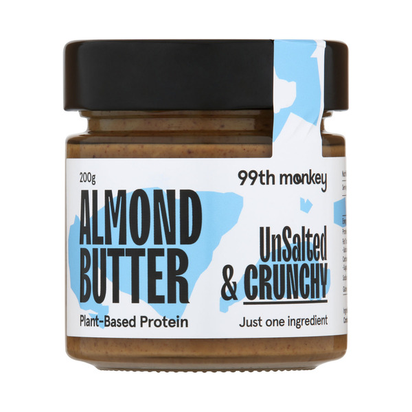 99th Monkey Crunchy Natural Almond Butter