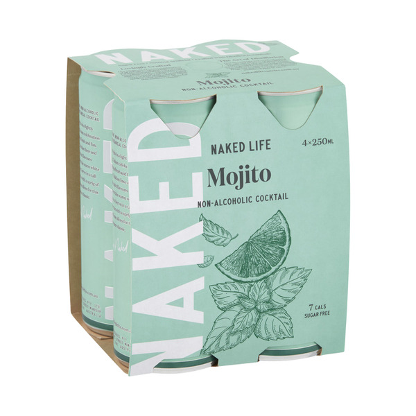 Naked Life Non Alcoholic Mojito Spritz Cocktail 4x250mL | 4 pack