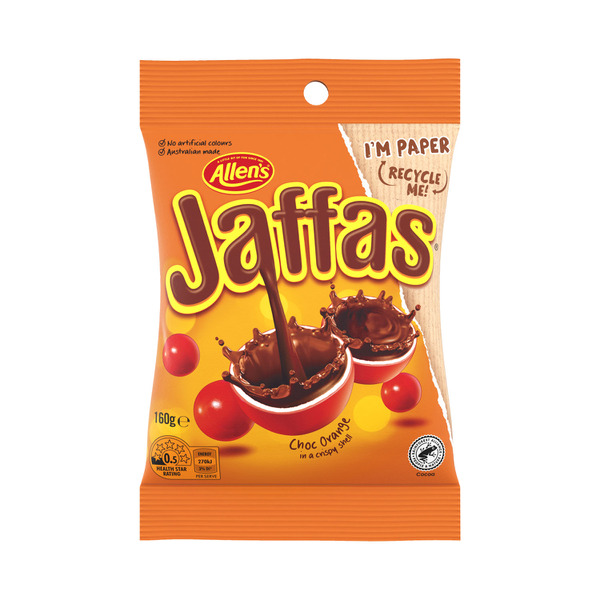 Allen's Lollies Jaffas Orange Chocolate