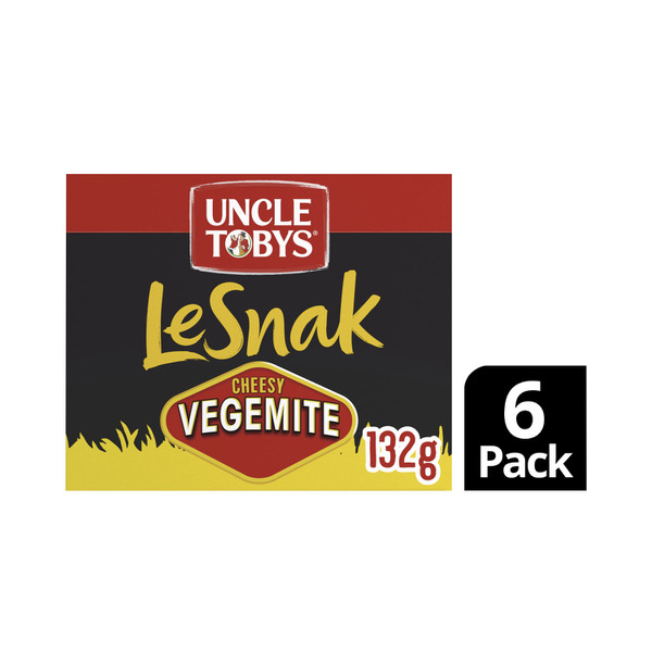 Calories in Uncle Tobys Le Snak Cheesy Vegemite Dip & Crackers