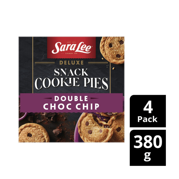 Sara Lee Cookie Pies Double Choc Chip 4pk