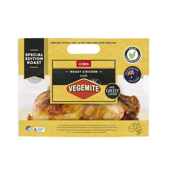 Coles RSPCA Approved Vegemite Hot Roast Chicken | 1 each