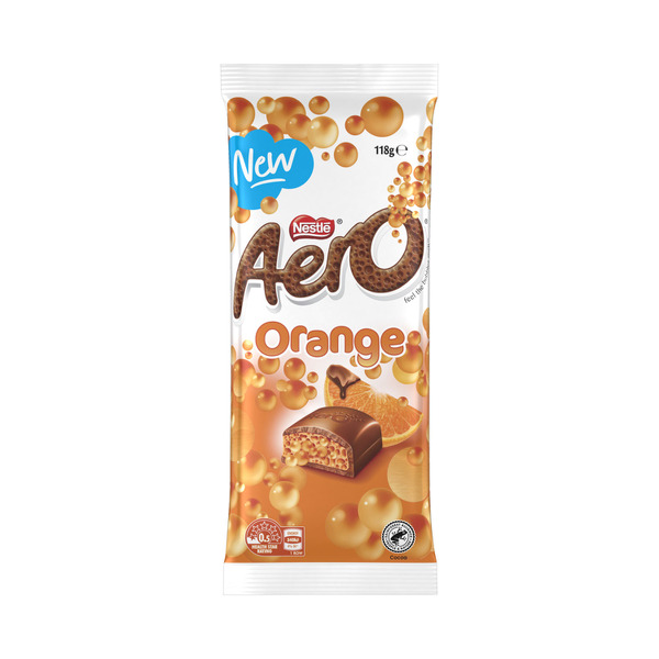 Aero Orange Milk Chocolate Block
