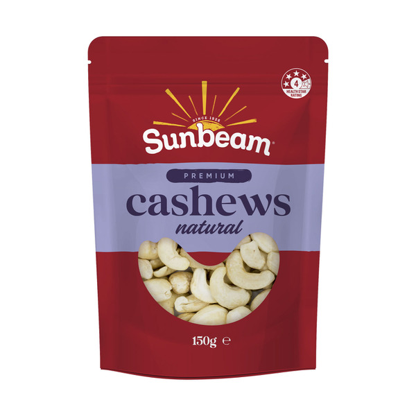 Sunbeam Nut Raw & Natural Cashews | 150g