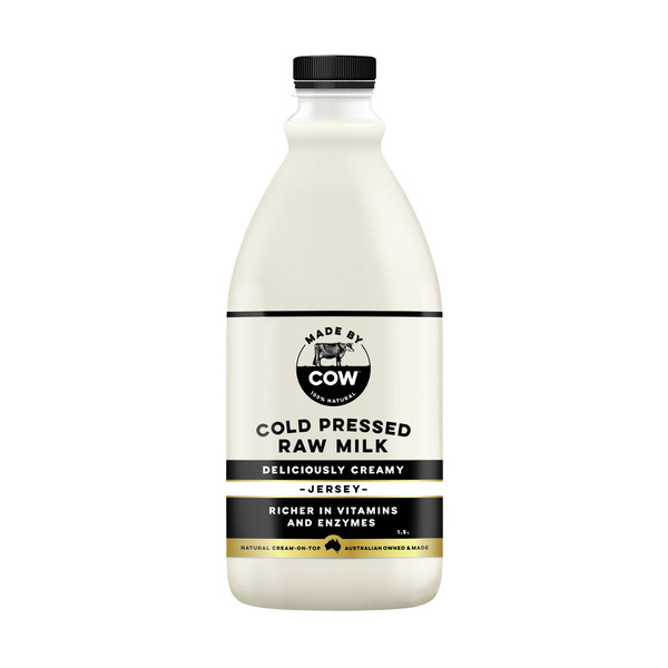 MADE BY COW COLD PRESSES RAW MILK JERSEY