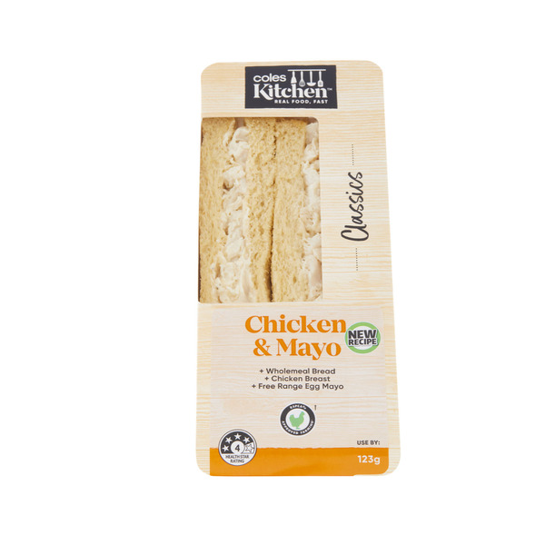 Buy Coles Kitchen Chicken & Mayo Sandwich 123g | Coles