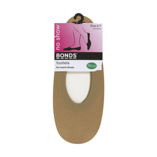 Bonds Hoisery Footlet Size 8-11 Ladies Tan