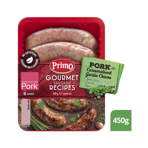 Primo Pork With Caramelised Garlic Chives Sausages | 450g