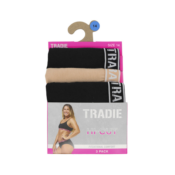 Buy Tradie Lady Diamond Hi-Cut Size 14/16 3 pack