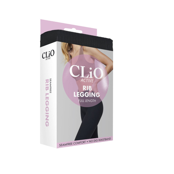 Clio Active Rib Legging Black M