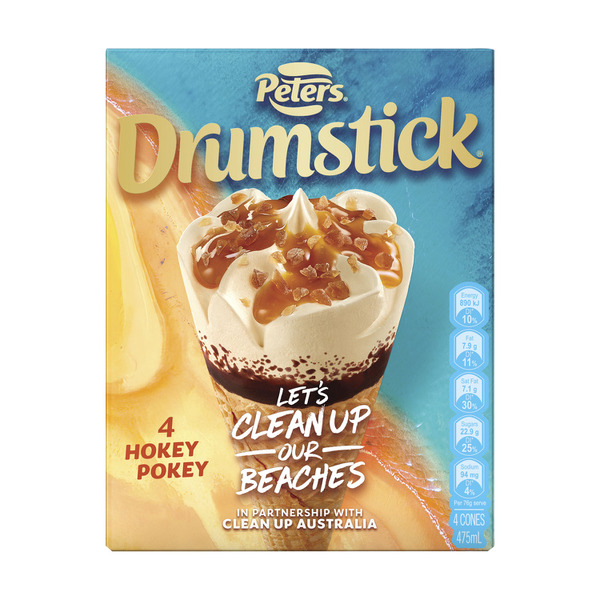 Calories in Drumstick Ice Cream Cua Hokey Pokey 4pack