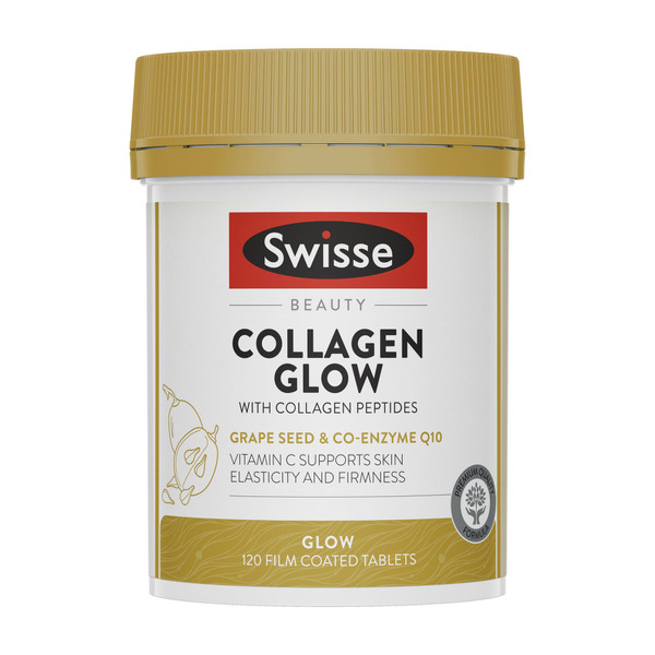 Swisse Beauty Collagen Glow Supports Skin Elasticity & Firmness 120 Tablets