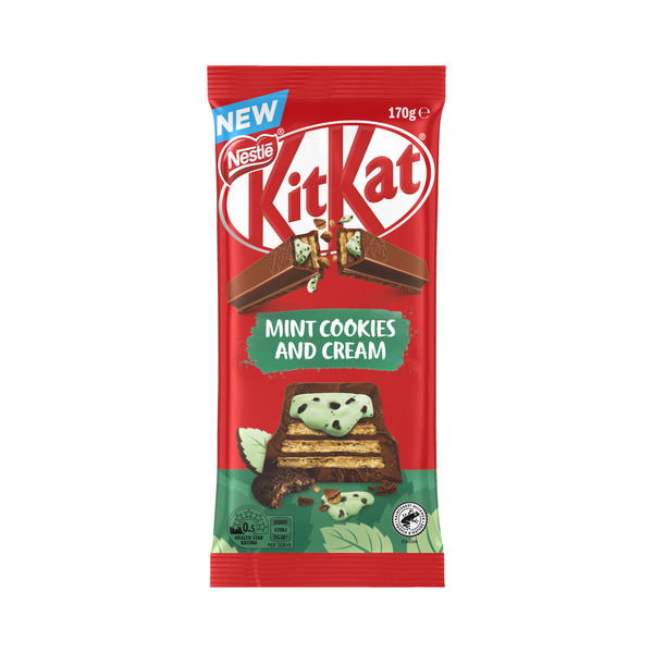 KitKat Mint Cookies & Cream Milk Chocolate Block