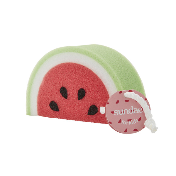 Sundae For Kids Assorted Bath Sponge Watermelon Rainbow And Cherry