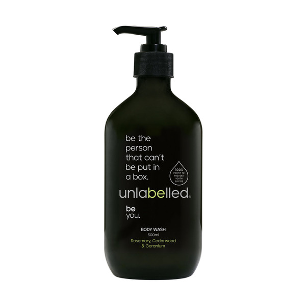 Unlabelled Rosemary- Cedarwood & Geranium Body Wash