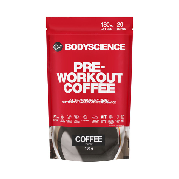 BSc Bodyscience Pre-Workout Powder Coffee