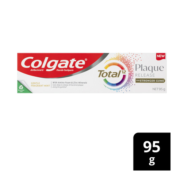 Colgate Total Toothpaste Plaque Release & Gum Gentle Fragrant Mint