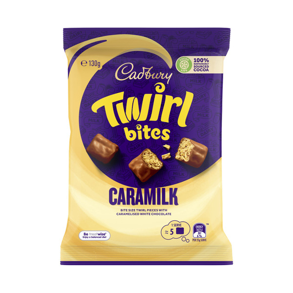 Cadbury Twirl Caramilk Chocolate Bites