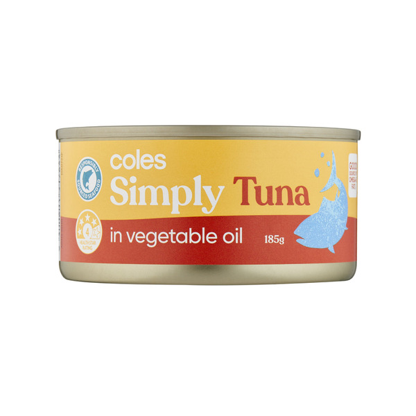 Buy Coles Simply Tuna In Vegetable Oil 185g | Coles