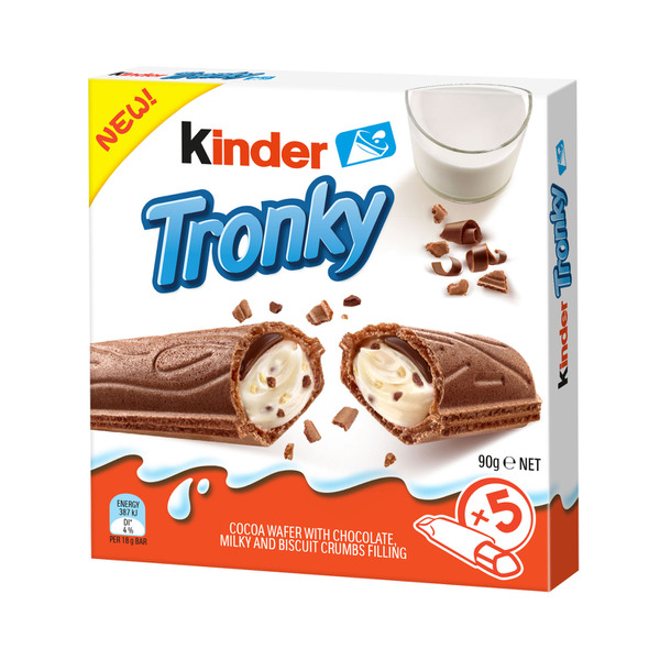 Kinder Tronky Biscuit Bars Multipack 5 Pack