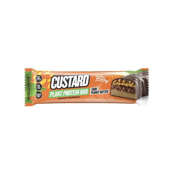 Muscle Nation Custard Plant Protein Bar Choc Peanut Butter