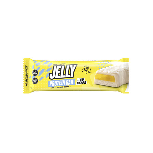 Buy Muscle Nation Jelly Protein Bar Lemon Coconut 40g Coles