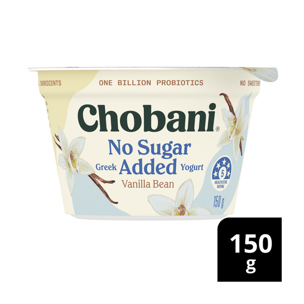 Chobani No Sugar Added Yogurt Vanilla