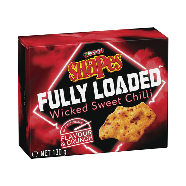 Arnott's Shapes Fully Loaded Crackers Sweet Chilli