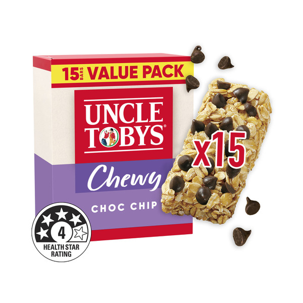 Calories in Uncle Toby's Choc Chip Muesli Bars