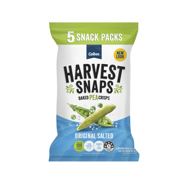 Calories in Harvest Snap Original Pea Salted Multipack 5X18g