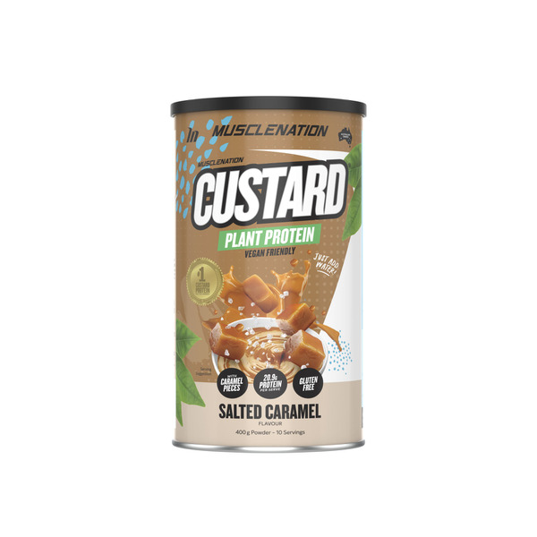 Muscle Nation Custard Plant Protein Powder Salted Caramel