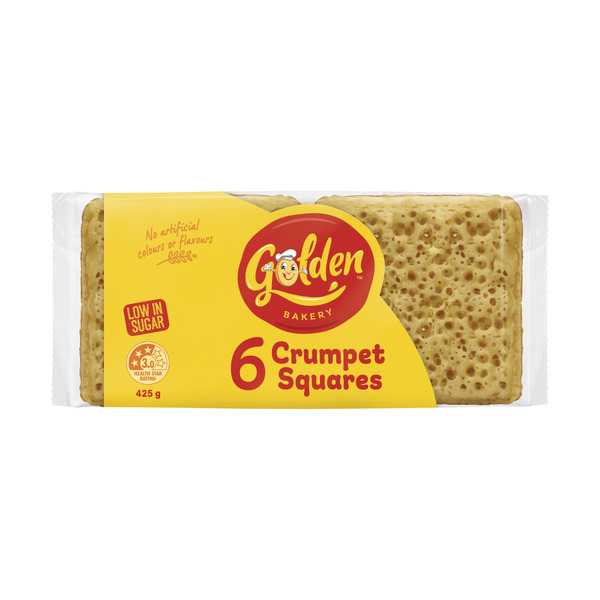 Golden Crumpet Square 6 pack