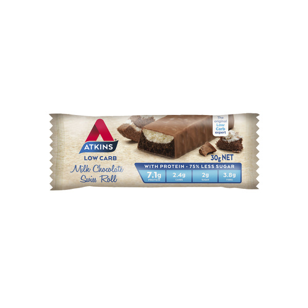 Atkins Low Carb Milk Chocolate Swiss Roll | 30g