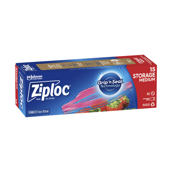 Ziploc Storage Bags Medium Resealable Food Storage