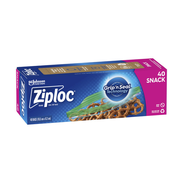 Ziploc Snack Bag Resealable Food Storage