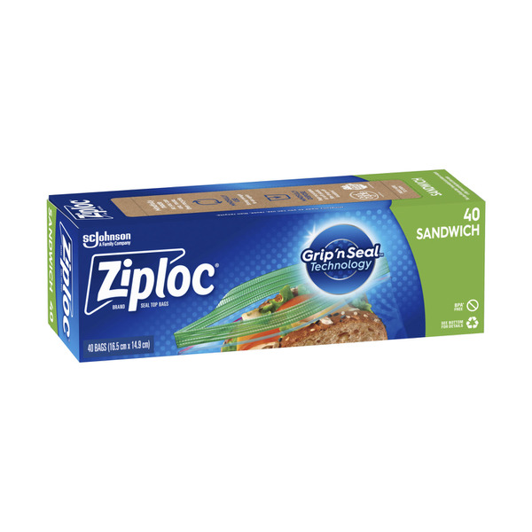 Ziploc Sandwich Bags Resealable Food Storage